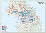 Mobile Operation Korea, 1951 Map (unfolded)