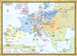 Napoleon's Campaigns Map (unfolded)