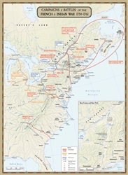 French & Indian War Map (folded)
