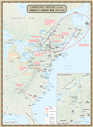 French & Indian War Map (folded)
